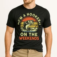 Fishing I'm Hooker On Weekend Fish Pole Cooling Performance Crew T-Shirt