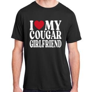 Funny I Heart My GF I Love My Cougar Girlfriend Adult ChromaSoft Performance T-Shirt