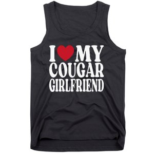 Funny I Heart My GF I Love My Cougar Girlfriend Tank Top