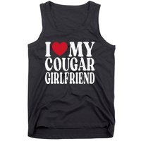 Funny I Heart My GF I Love My Cougar Girlfriend Tank Top