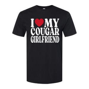 Funny I Heart My GF I Love My Cougar Girlfriend Softstyle CVC T-Shirt