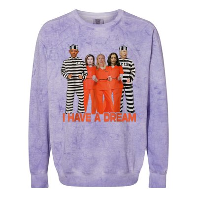 Funny I Have A Dream THE AMERICAN DREAM Colorblast Crewneck Sweatshirt