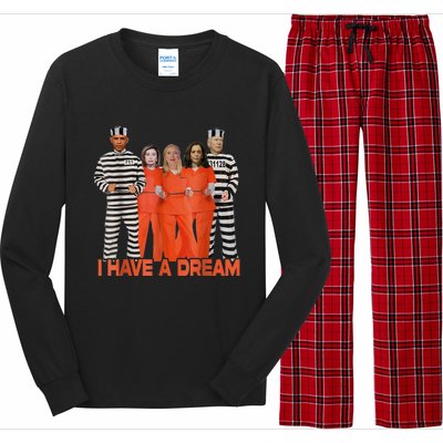 Funny I Have A Dream THE AMERICAN DREAM Long Sleeve Pajama Set