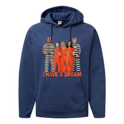 Funny I Have A Dream THE AMERICAN DREAM Performance Fleece Hoodie