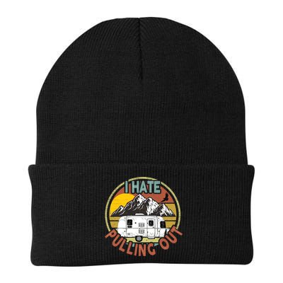 Funny I Hate Pulling Out Retro Vintage Mountains RV Camping Beanie