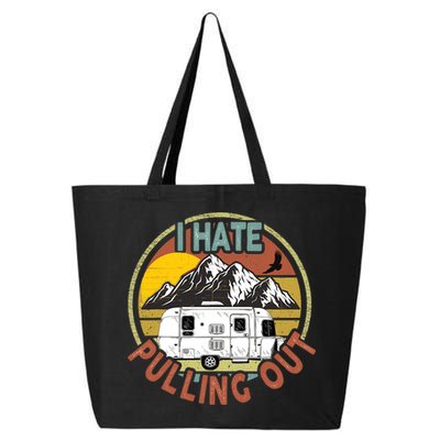 Funny I Hate Pulling Out Retro Vintage Mountains RV Camping 25L Jumbo Tote