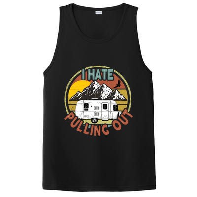 Funny I Hate Pulling Out Retro Vintage Mountains RV Camping PosiCharge Competitor Tank