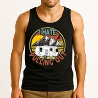 Funny I Hate Pulling Out Retro Vintage Mountains RV Camping Tank Top
