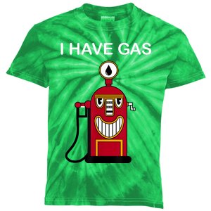 Funny I HAVE GAS Nerd Geek Graphic Toretto Kids Tie-Dye T-Shirt