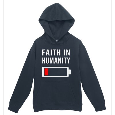 Faith In Humanity Low Battery Pessimistic News Meme Design Urban Pullover Hoodie