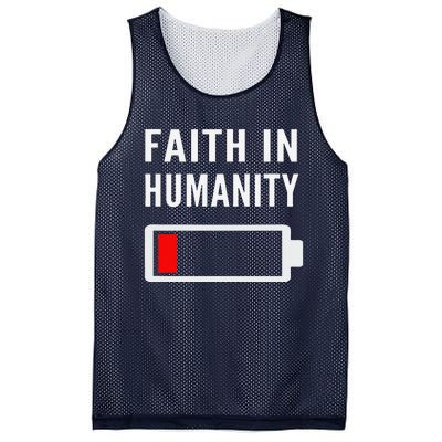 Faith In Humanity Low Battery Pessimistic News Meme Design Mesh Reversible Basketball Jersey Tank