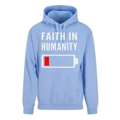 Faith In Humanity Low Battery Pessimistic News Meme Design Unisex Surf Hoodie