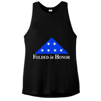 Folded In Honor Ladies PosiCharge Tri-Blend Wicking Tank