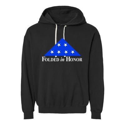 Folded In Honor Garment-Dyed Fleece Hoodie