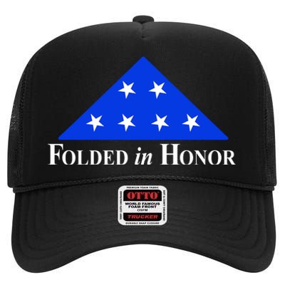 Folded In Honor High Crown Mesh Back Trucker Hat