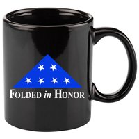 Folded In Honor 11oz C Handle Ceramic Mug