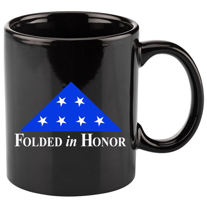 Folded In Honor 11oz C Handle Ceramic Mug