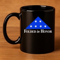 Folded In Honor 11oz C Handle Ceramic Mug