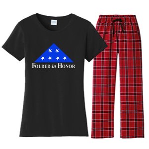 Folded In Honor Women's Flannel Pajama Set