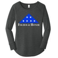 Folded In Honor Women's Perfect Tri Tunic Long Sleeve Shirt