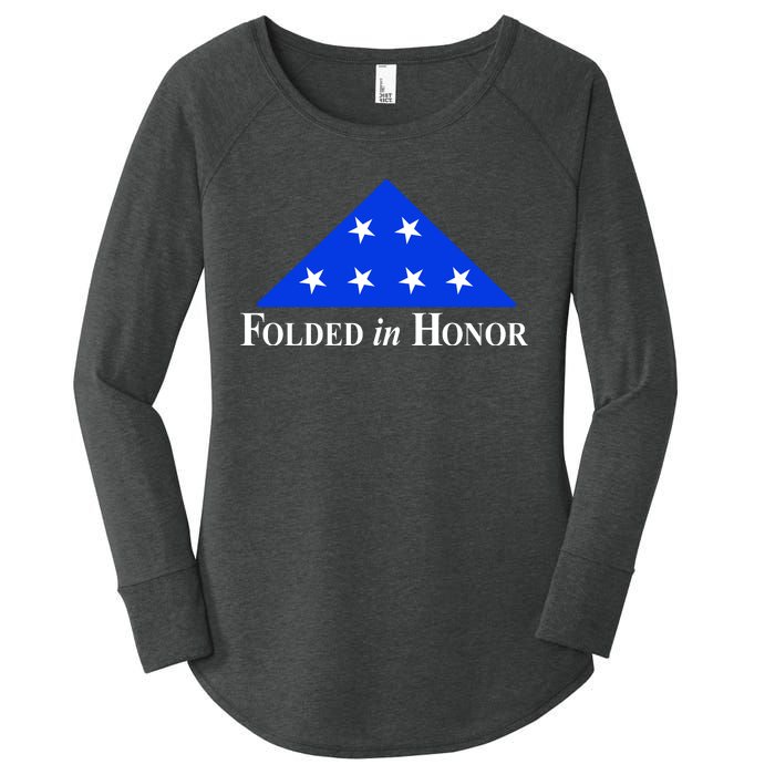 Folded In Honor Women's Perfect Tri Tunic Long Sleeve Shirt