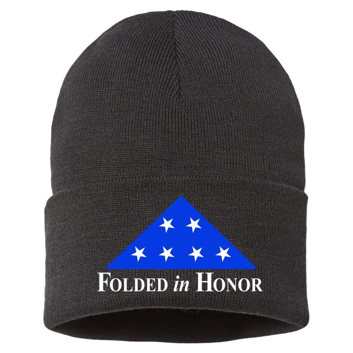 Folded In Honor Sustainable Knit Beanie
