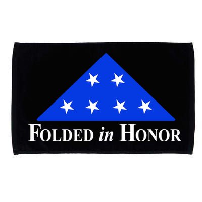 Folded In Honor Microfiber Hand Towel