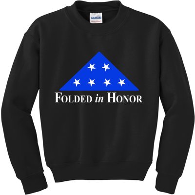 Folded In Honor Kids Sweatshirt