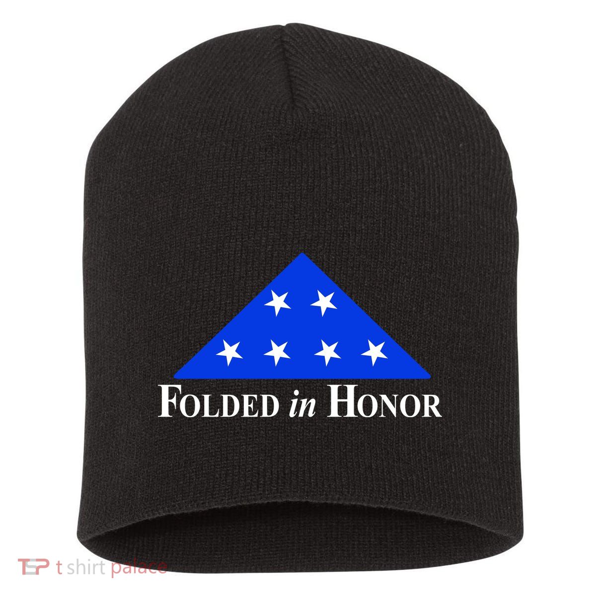 Folded In Honor Short Acrylic Beanie