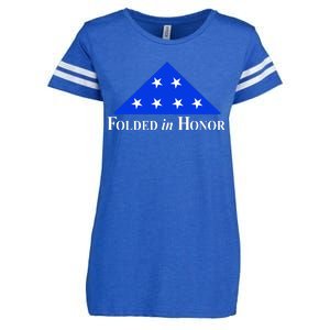 Folded In Honor Enza Ladies Jersey Football T-Shirt