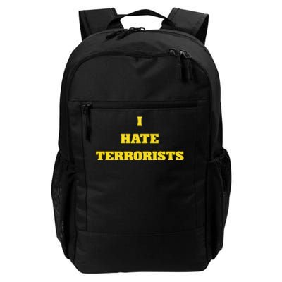 Fifthyear I Hate Terrorists Daily Commute Backpack