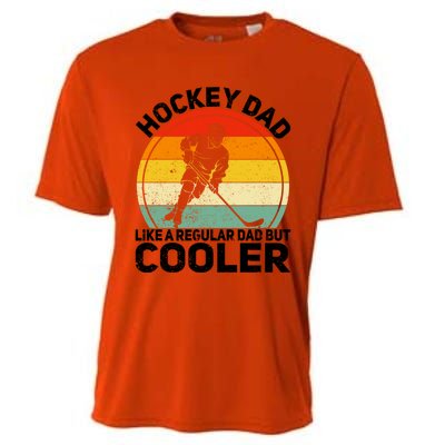 Funny Ice Hockey Dad Retro Novelty For Hockey Player Coach Cute Gift Cooling Performance Crew T-Shirt