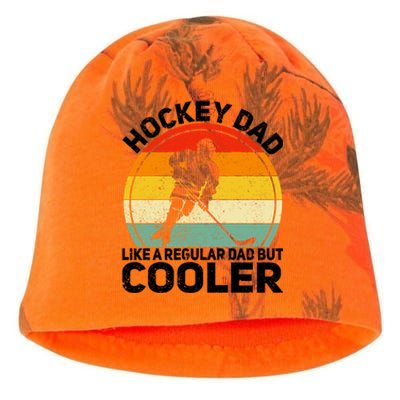 Funny Ice Hockey Dad Retro Novelty For Hockey Player Coach Cute Gift Kati - Camo Knit Beanie