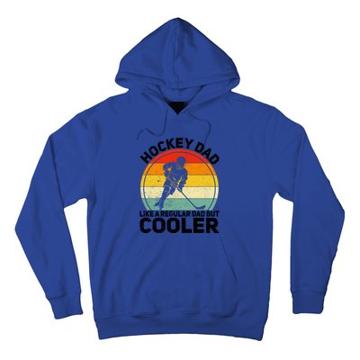 Funny Ice Hockey Dad Retro Novelty For Hockey Player Coach Cute Gift Hoodie