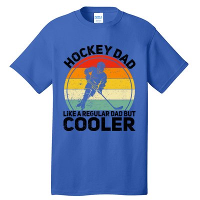 Funny Ice Hockey Dad Retro Novelty For Hockey Player Coach Cute Gift Tall T-Shirt