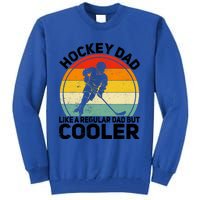 Funny Ice Hockey Dad Retro Novelty For Hockey Player Coach Cute Gift Tall Sweatshirt