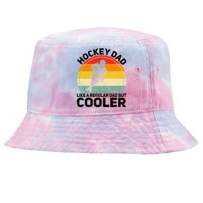 Funny Ice Hockey Dad Retro Novelty For Hockey Player Coach Cute Gift Tie-Dyed Bucket Hat