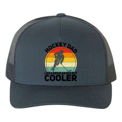 Funny Ice Hockey Dad Retro Novelty For Hockey Player Coach Cute Gift Yupoong Adult 5-Panel Trucker Hat