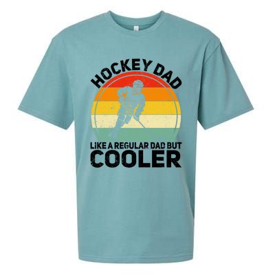 Funny Ice Hockey Dad Retro Novelty For Hockey Player Coach Cute Gift Sueded Cloud Jersey T-Shirt