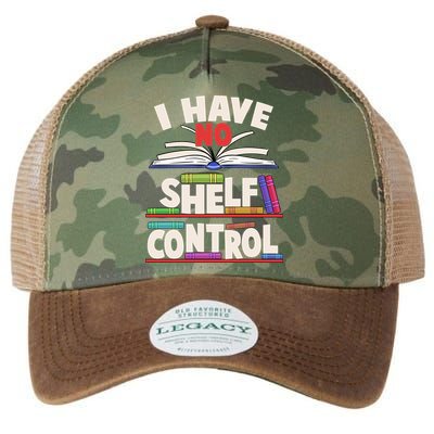 Funny I Have No Shelf Control Reading Fan Book Lover Legacy Tie Dye Trucker Hat