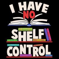 Funny I Have No Shelf Control Reading Fan Book Lover 7-Panel Snapback Hat