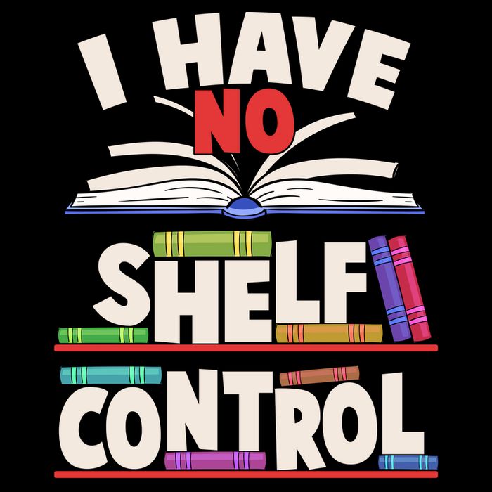 Funny I Have No Shelf Control Reading Fan Book Lover 7-Panel Snapback Hat