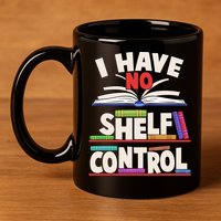 Funny I Have No Shelf Control Reading Fan Book Lover 11oz C Handle Ceramic Mug