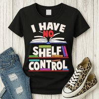 Funny I Have No Shelf Control Reading Fan Book Lover Womens T-Shirt