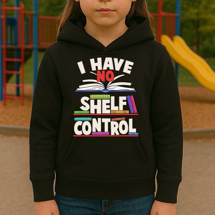 Funny I Have No Shelf Control Reading Fan Book Lover Kids Hoodie