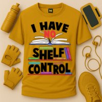 Funny I Have No Shelf Control Reading Fan Book Lover Performance Shirt