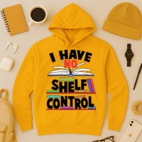 Funny I Have No Shelf Control Reading Fan Book Lover Hoodie
