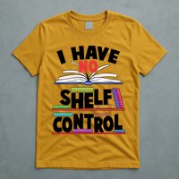 Funny I Have No Shelf Control Reading Fan Book Lover T-Shirt