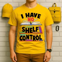 Funny I Have No Shelf Control Reading Fan Book Lover T-Shirt