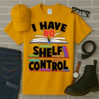 Funny I Have No Shelf Control Reading Fan Book Lover Tall T-Shirt